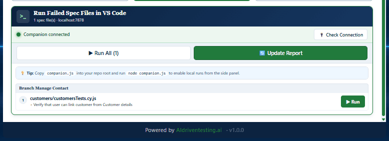 ReportingGenius VS Code companion